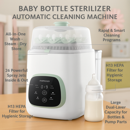 Baby Bottle Sterilizer Automatic Cleaning Machine Pump Parts Bottles