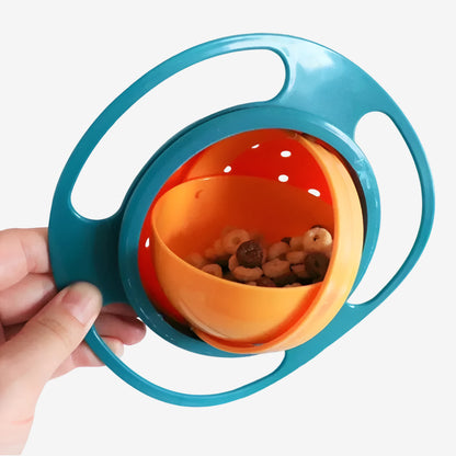 Baby Bowl 360 Rotating Anti Spill Toddler Feeding Dish