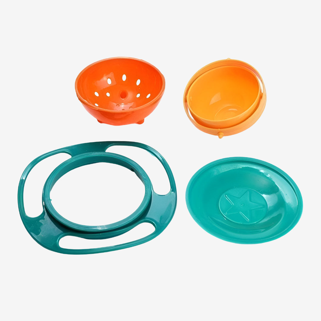 Baby Bowl 360 Rotating Anti Spill Toddler Feeding Dish