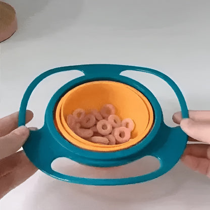 Baby Bowl 360 Rotating Anti Spill Toddler Feeding Dish