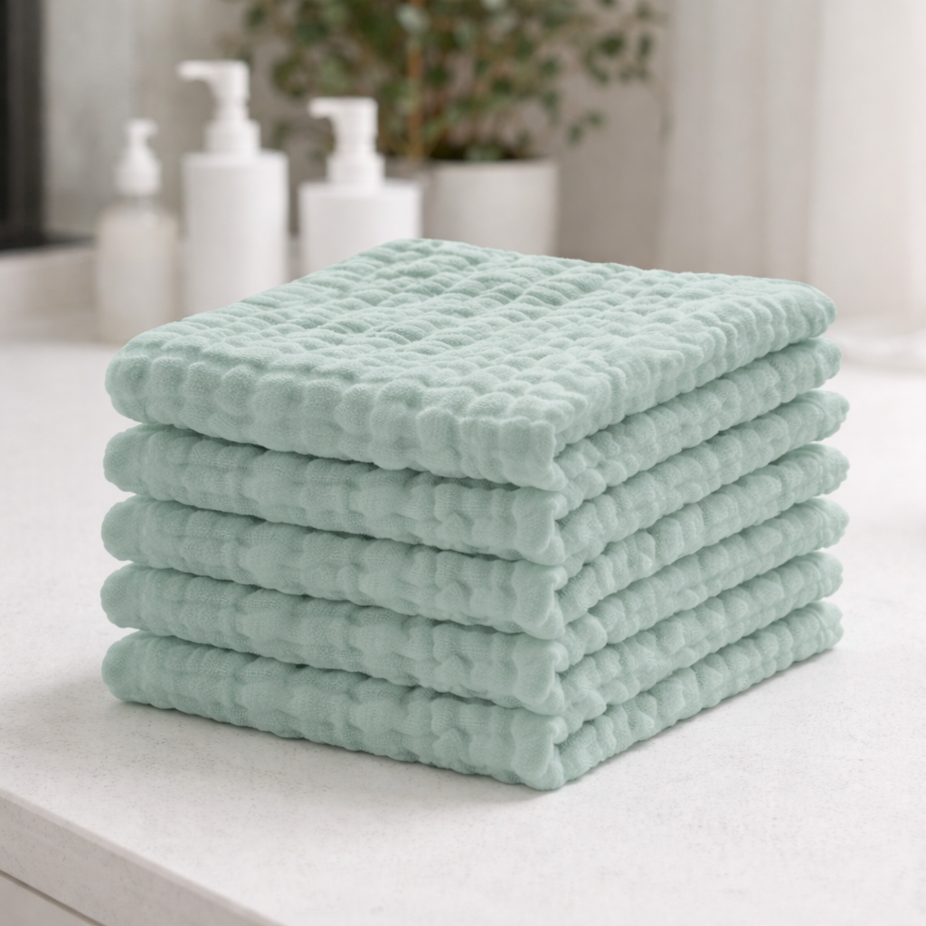 Baby Burp Cloth Washcloth Absorbent Reusable Feeding Care