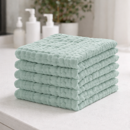 Baby Burp Cloth Washcloth Absorbent Reusable Feeding Care