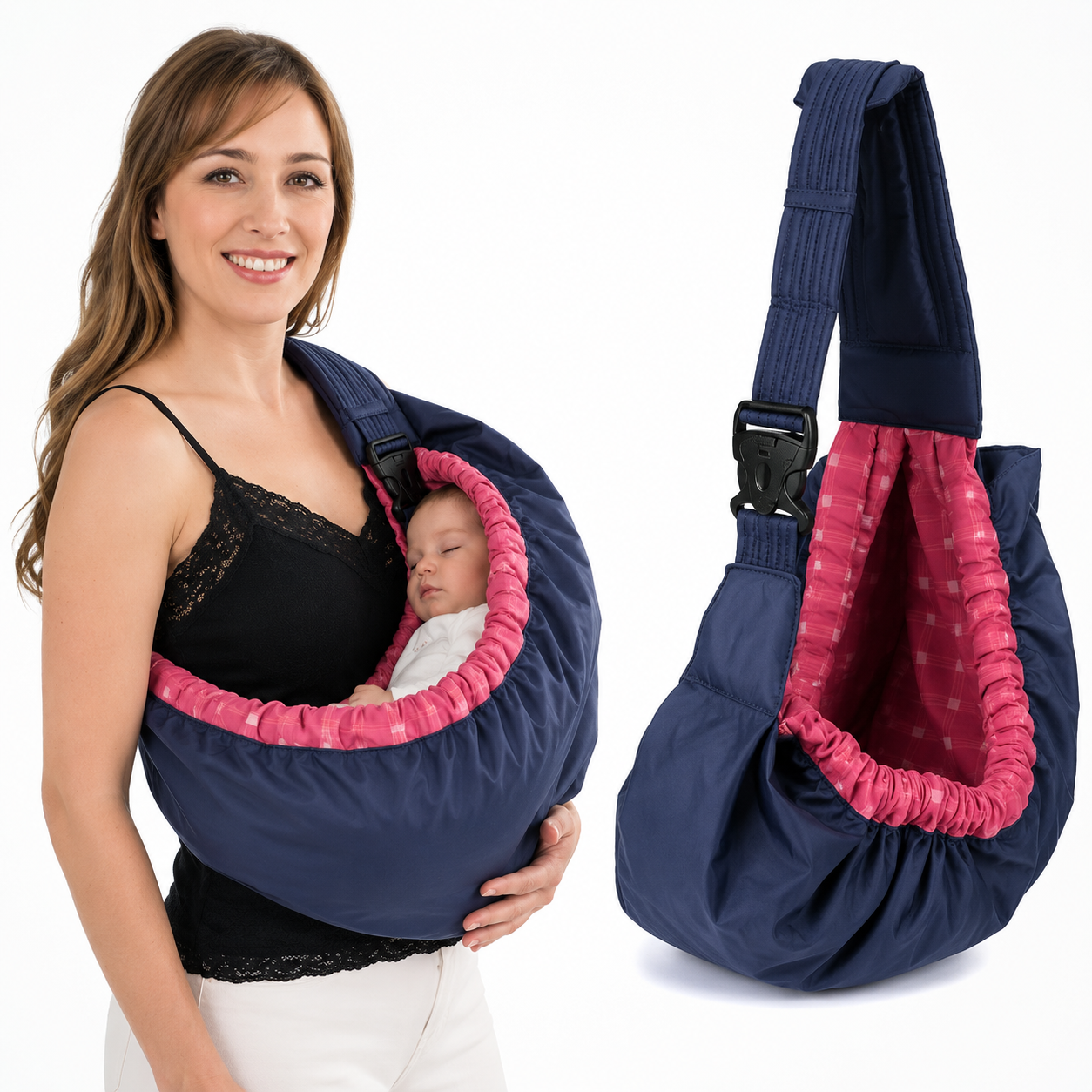 Baby Carrier Padded Shoulder Newborn Adjustable Sling Carrier
