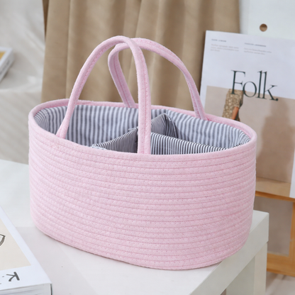 Baby Organizer Nursery Basket Storage Tote Diaper Caddy