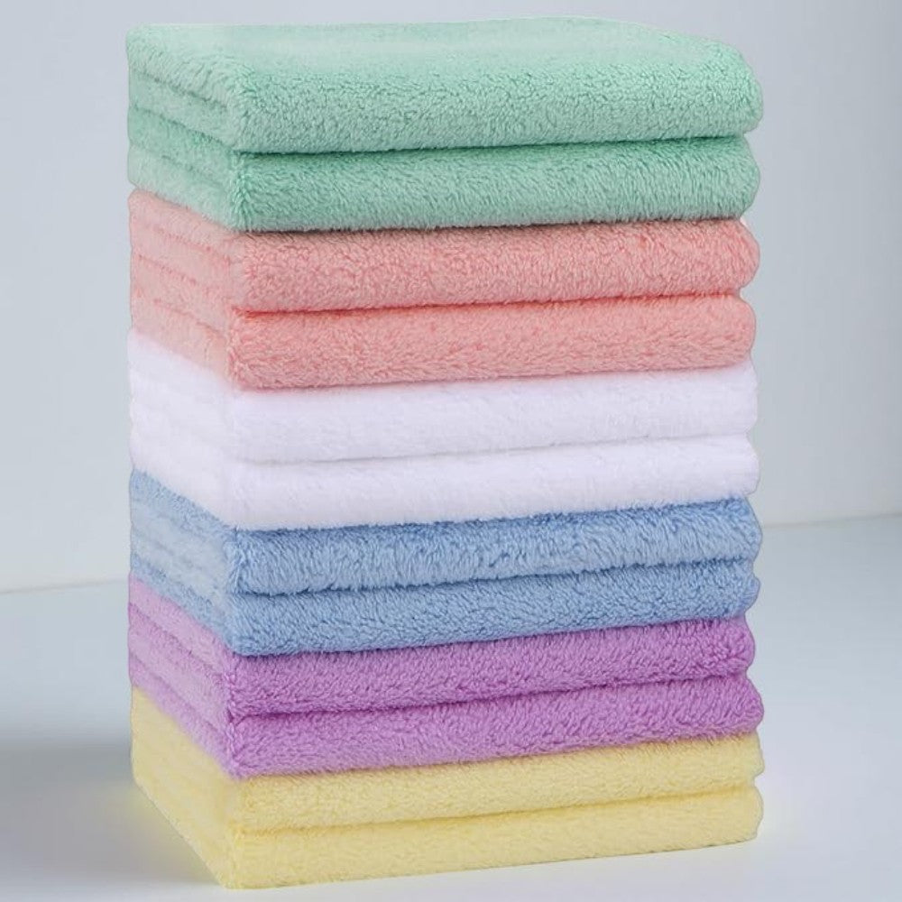 Baby Towels Washcloth Set Absorbent Reusable Cleaning Cloths