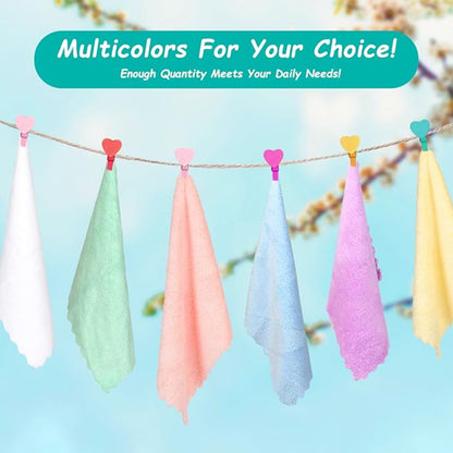 Baby Towels Washcloth Set Absorbent Reusable Cleaning Cloths