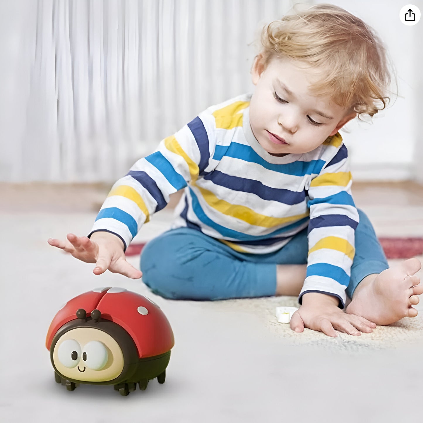Baby Toy Interactive Ladybug Air Ball Sensory Developmental Toy