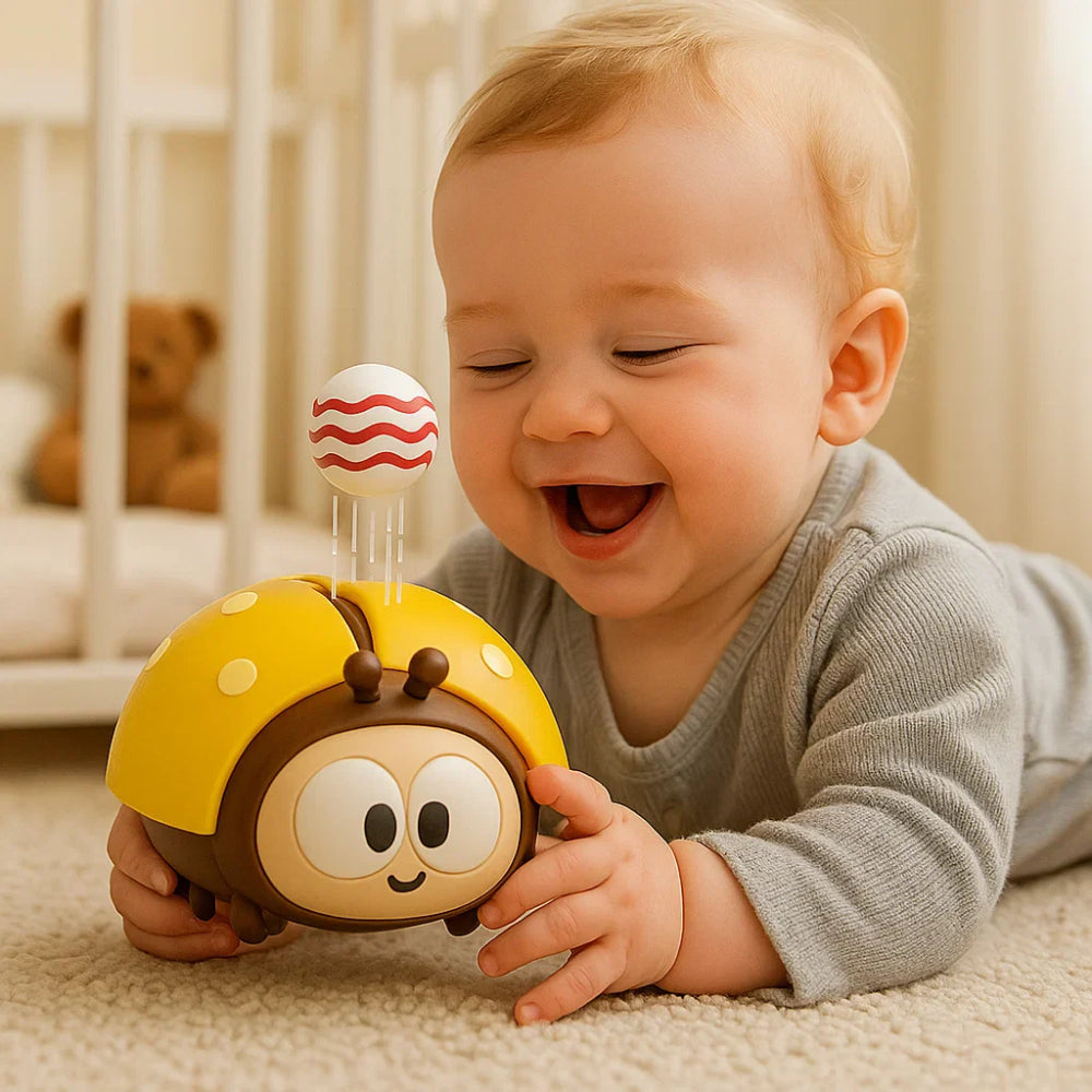 Baby Toy Ladybug Hanging Ball Motor Skill Hand Eye Coordination