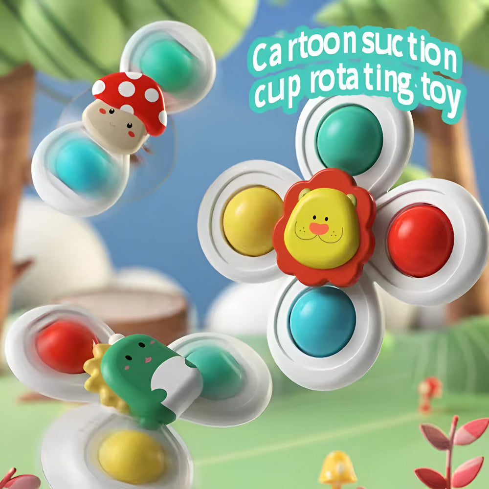 Baby Toy Suction Spinning Wall Activity Set
