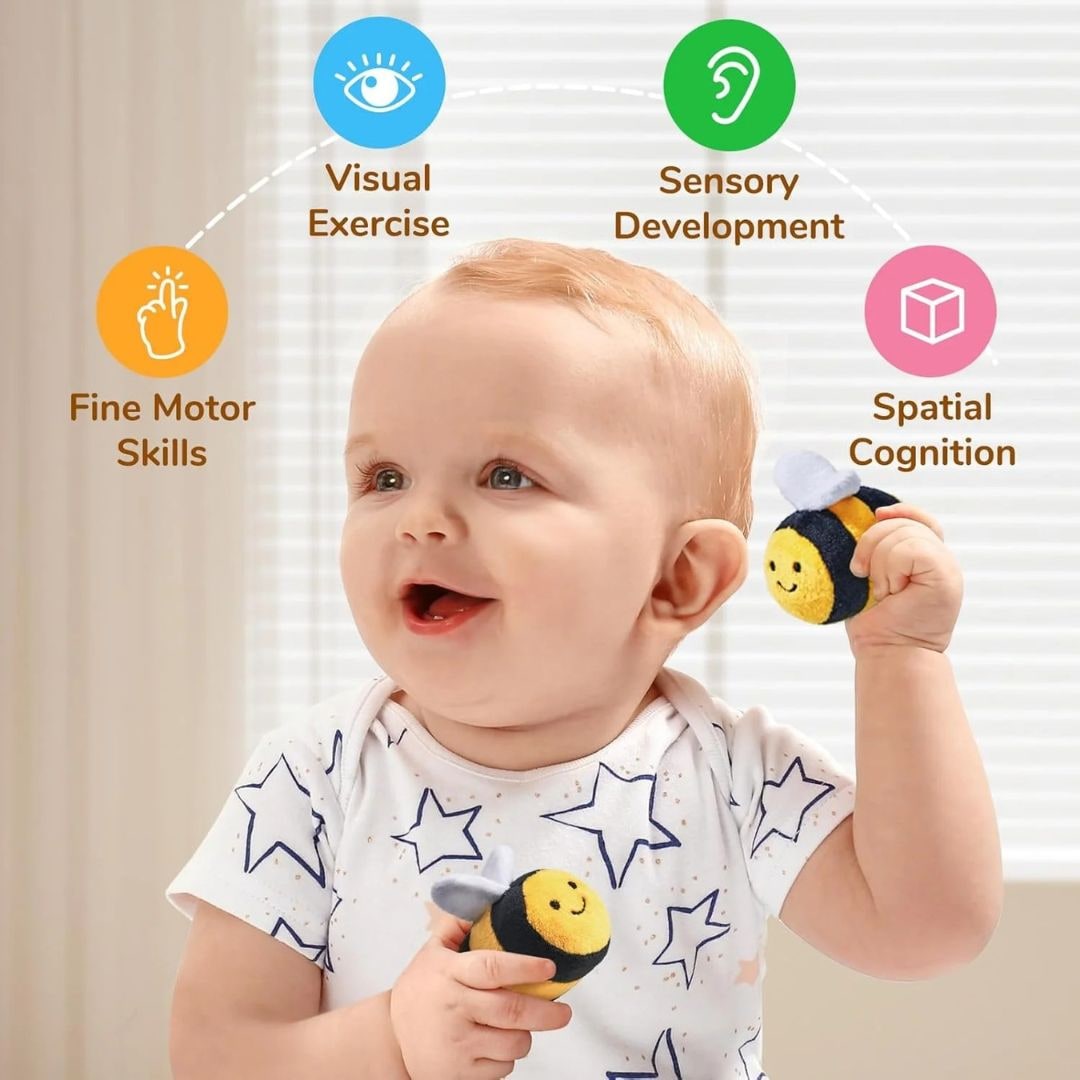 Baby Toys Sensory Rattle Beehive Activity Play Set