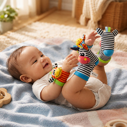 Baby Toys Sensory Rattle Wrist Sock Learning Set