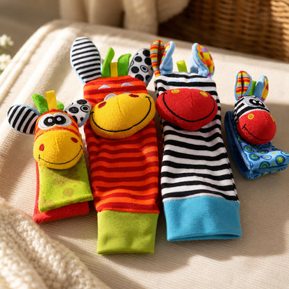 Baby Toys Sensory Rattle Wrist Sock Learning Set