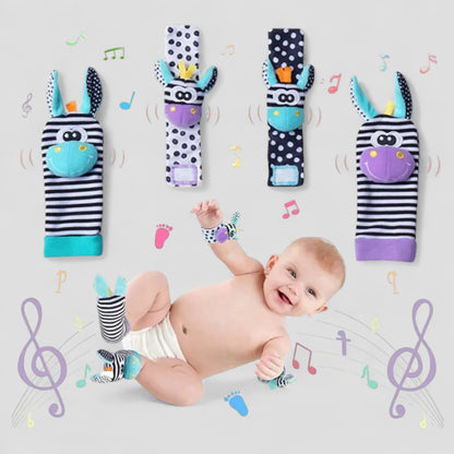 Baby Rattle Socks Wrist Toy Set Sensory