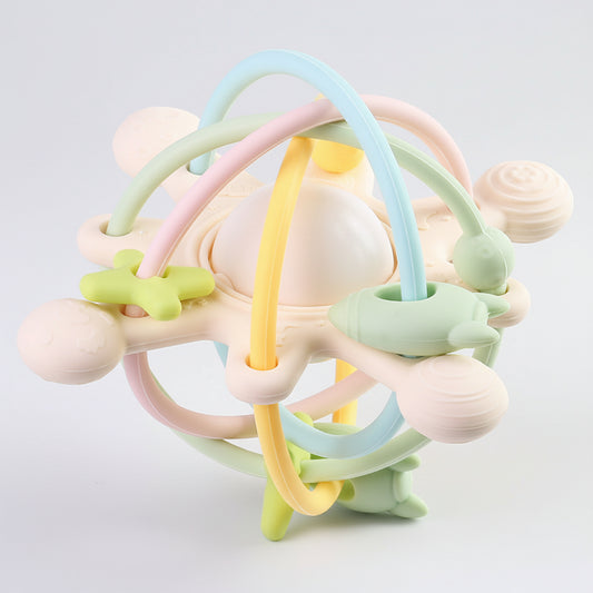 Baby Silicone Sensory Rattle Teether Toy 1