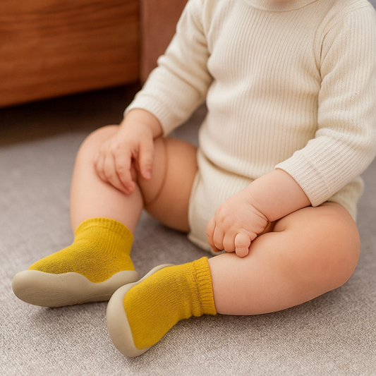 Baby Walking Shoes Non Slip Knit Upper Soft Sole