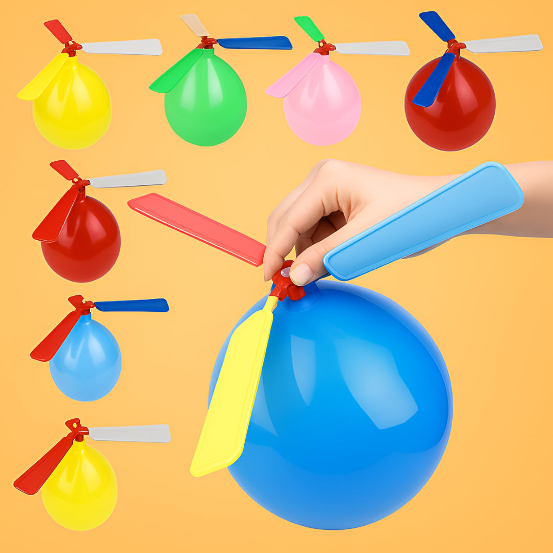 Balloon Toy Propeller Rocket Launcher Kids Party Game