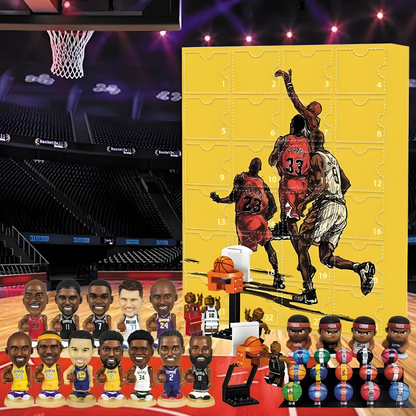 Basketball Advent Calendar Toy Gift Set Mini Figures Collectibles 0