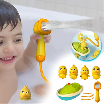 Bath Toy Duck Shower Sprayer Kids Water Play Set
