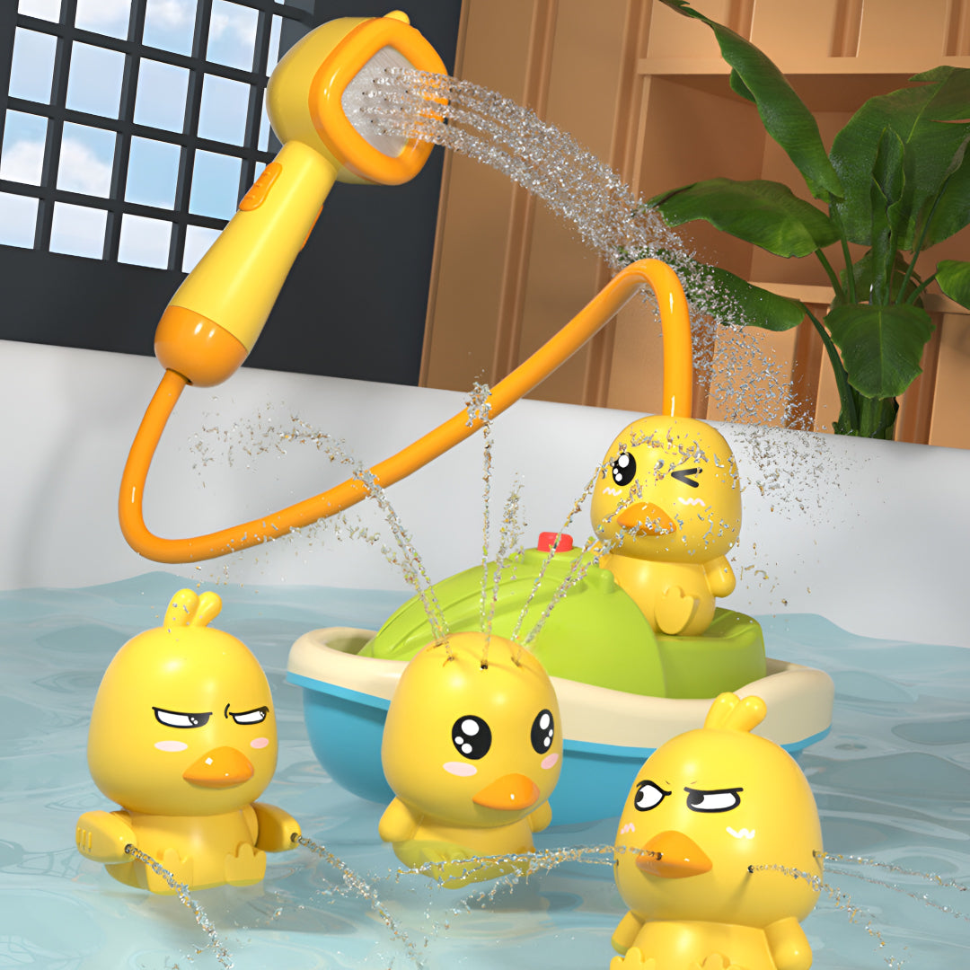 Bath Toy Duck Shower Sprayer Kids Water Play Set