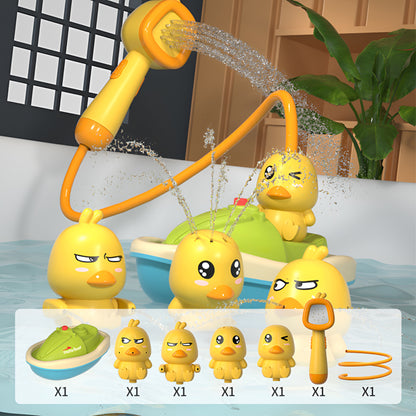 Bath Toy Duck Shower Sprayer Kids Water Play Set