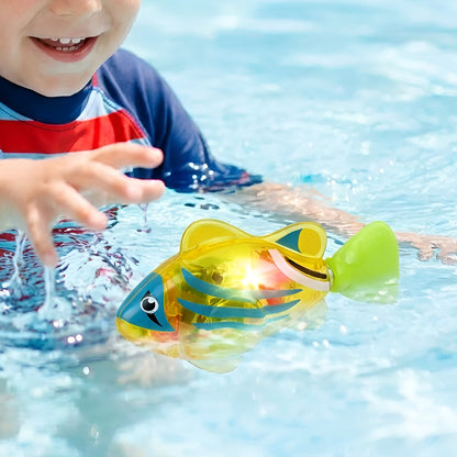Bath Toys Floating Fish LED Water Bath Time Fun Play Set