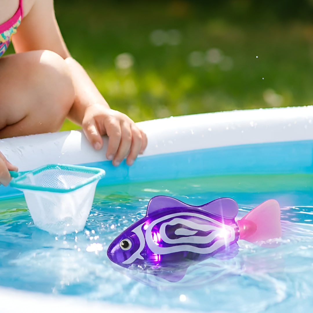 Bath Toys Floating Fish LED Water Bath Time Fun Play Set