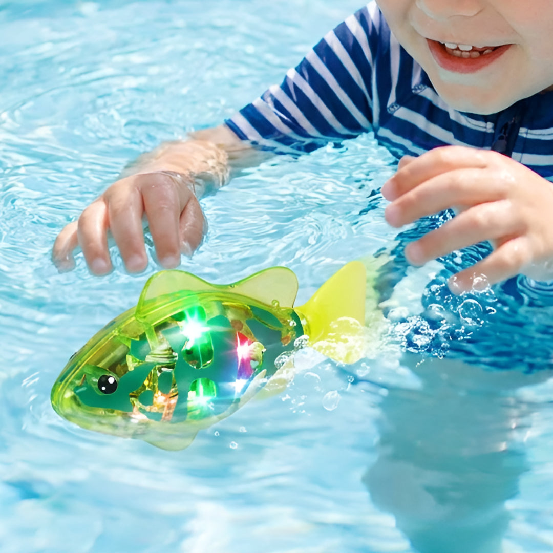 Bath Toys Floating Fish LED Water Bath Time Fun Play Set