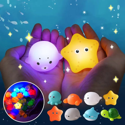 Bath Toys Light Up Animal Toddler Tub Play Set