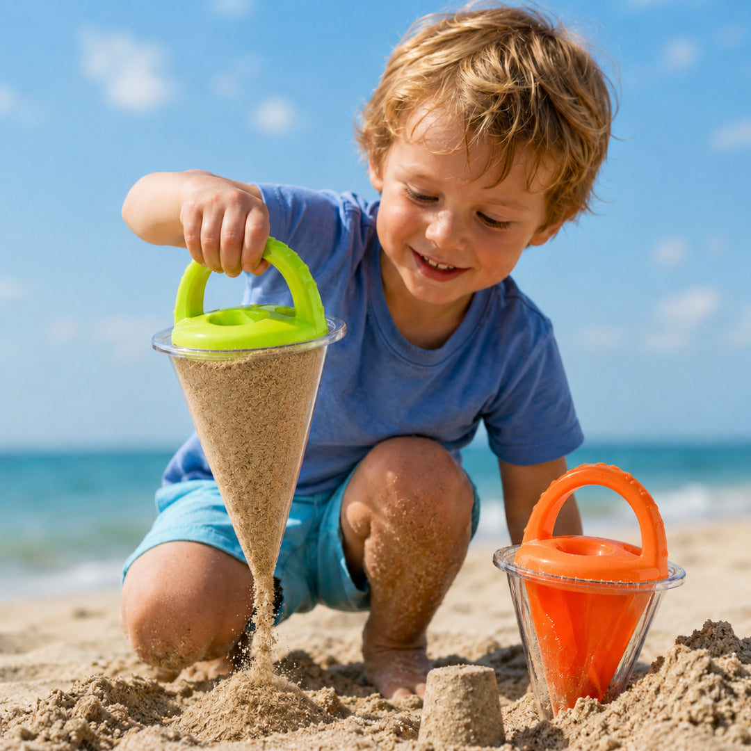 Beach Toy Sand Funnel Outdoor Building Play Set