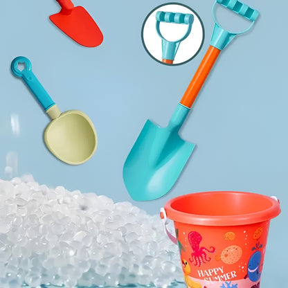 Beach Toys Sand Bucket Set Kids Outdoor Play Tools