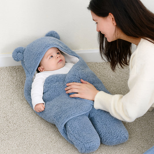 Bear Swaddle Baby Blanket Infant Sleep Sack Wrap