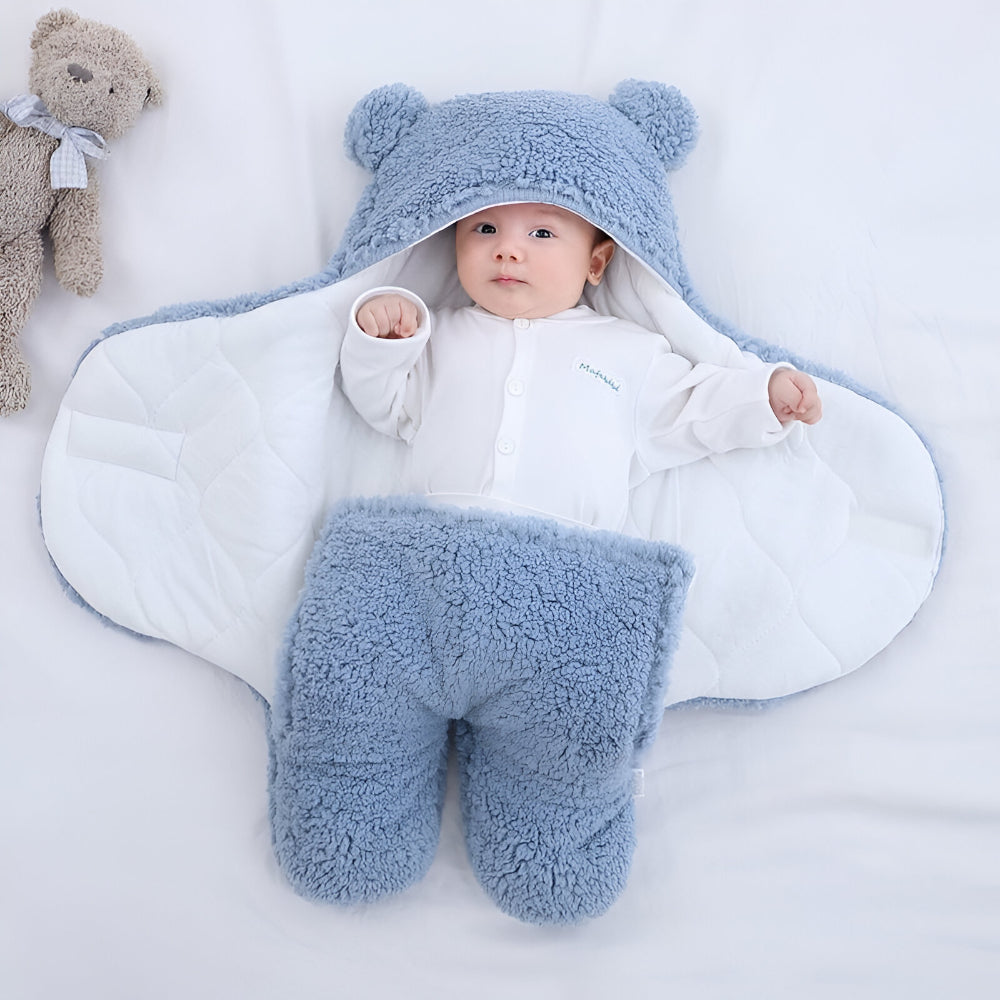 Bear Swaddle Baby Blanket Infant Sleep Sack Wrap
