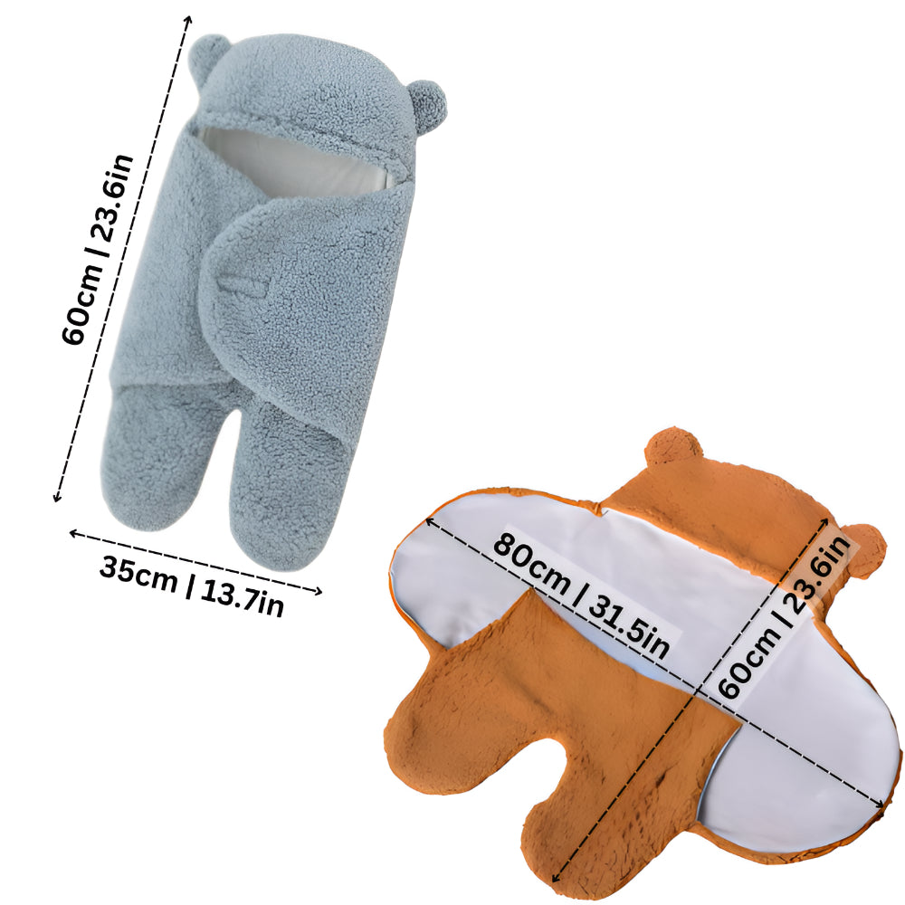 Bear Swaddle Baby Blanket Infant Sleep Sack Wrap