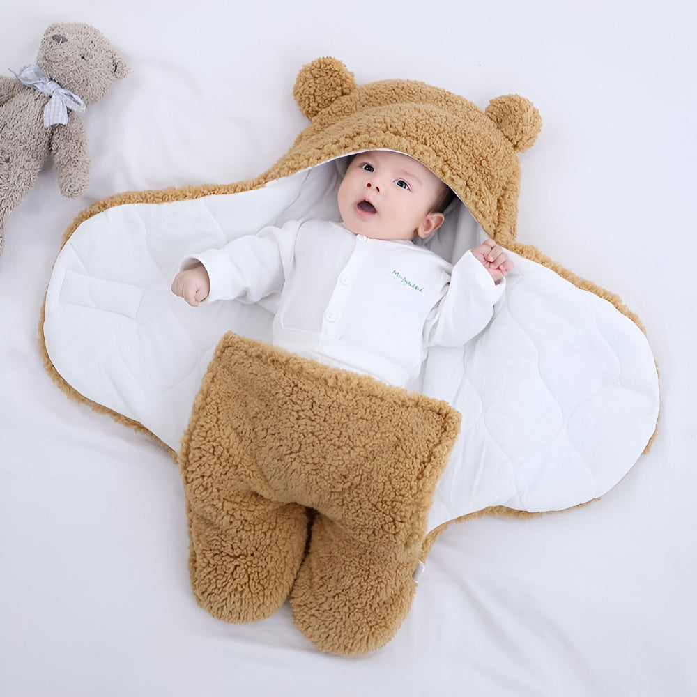 Bear Swaddle Baby Blanket Infant Sleep Sack Wrap