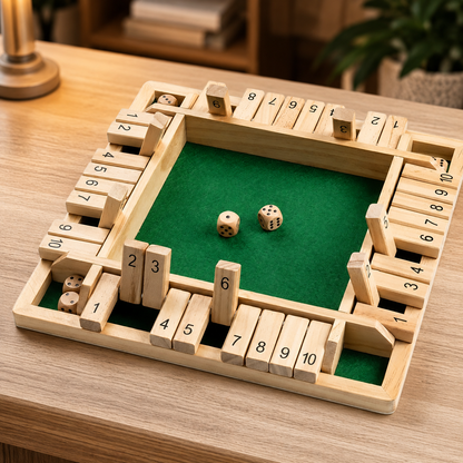 Board Game Math Learning Wooden Family Tabletop Game