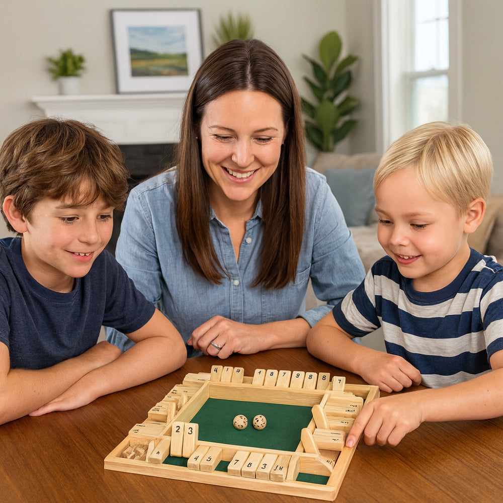Board Game Wooden Math Style Family Set