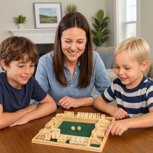 Board Game Wooden Math Style Family Set