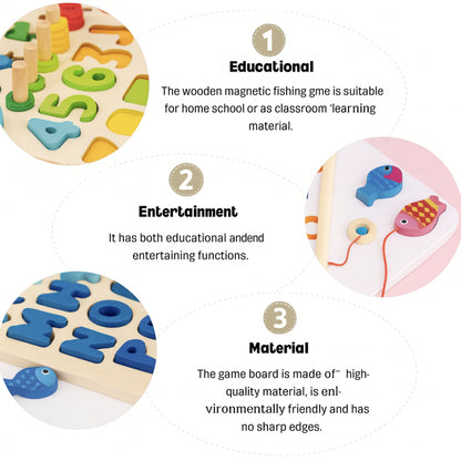 Board Game Wooden Toy Math Letter Sorting Set