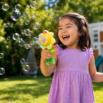Bubble Machine Kids Bubble Maker Car Vent Flower Toy