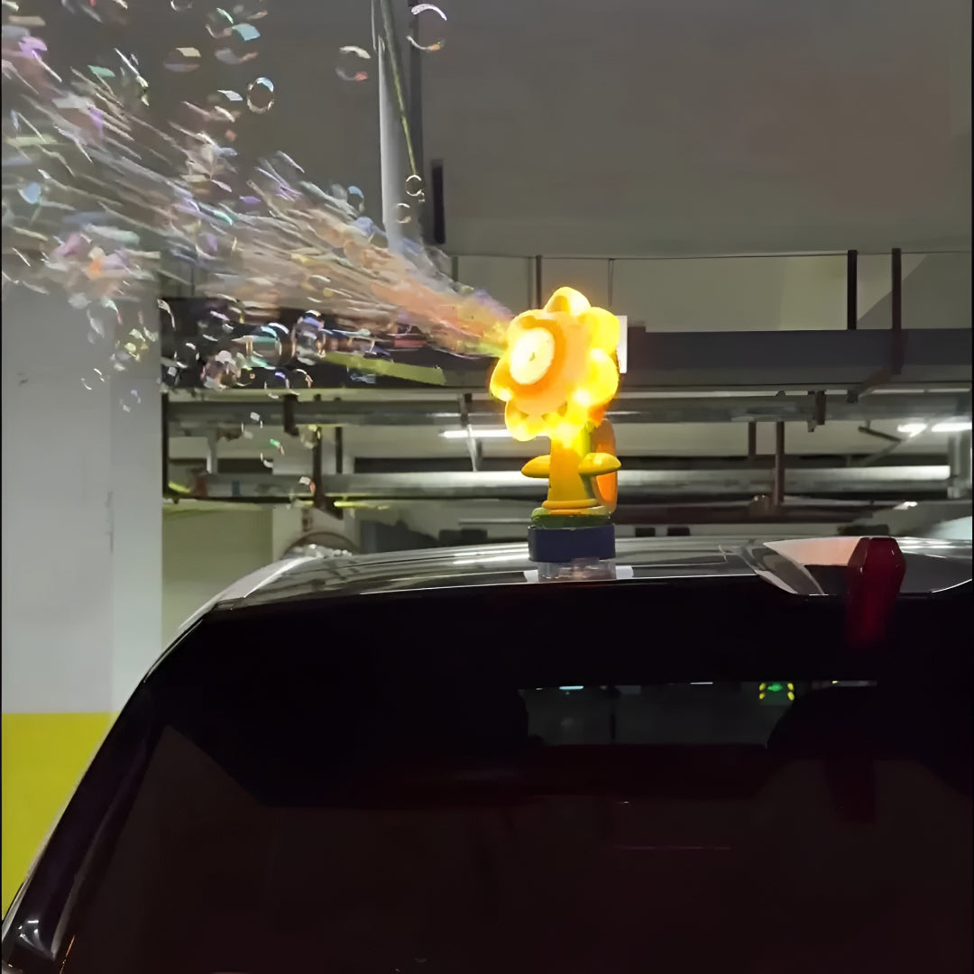 Bubble Machine Kids Bubble Maker Car Vent Flower Toy