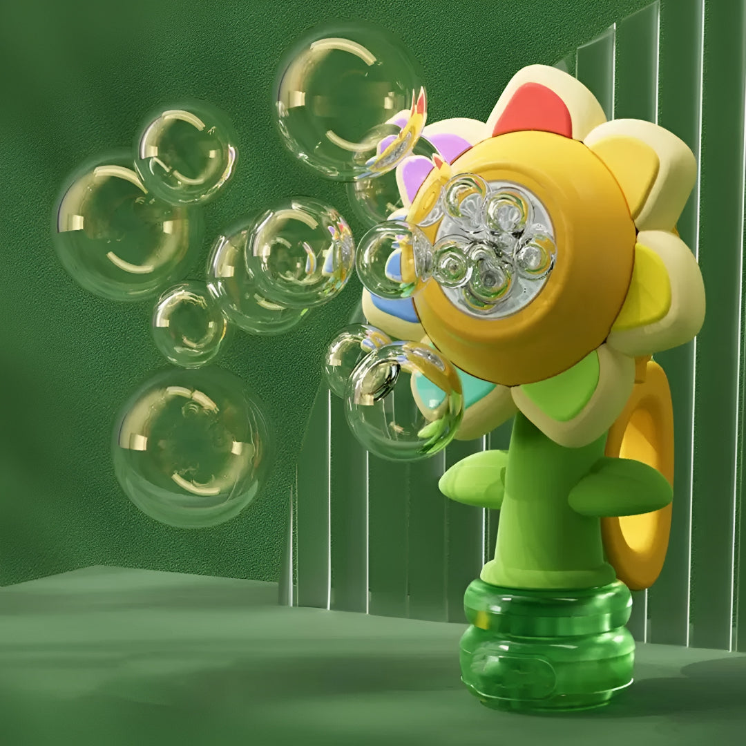 Bubble Machine Kids Bubble Maker Car Vent Flower Toy