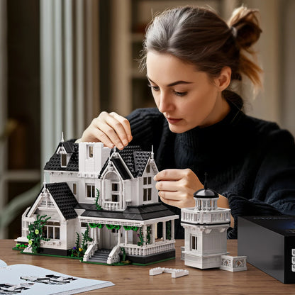 Building Block Set Haunted House Architecture Model