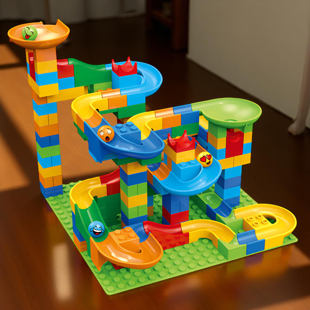 Building Block Toy STEM Marble Run Set Kids Creative Play