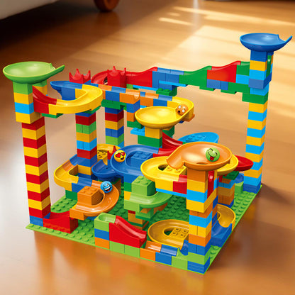 Building Block Toy STEM Marble Run Set Kids Creative Play