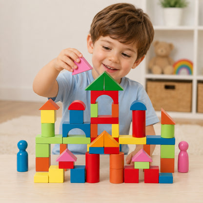 Building Blocks Toddler Colorful Stacking Learning Toy Set