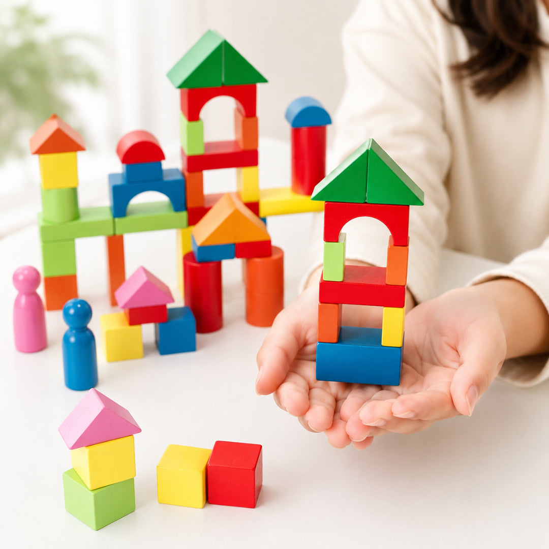 Building Blocks Toddler Colorful Stacking Learning Toy Set