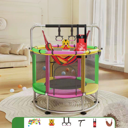 Kids Trampoline Indoor Outdoor Playset Activity Park Frame