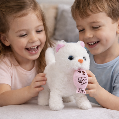 Cat Toy Plush Interactive Robotic Kitten Kids Playtime Companion
