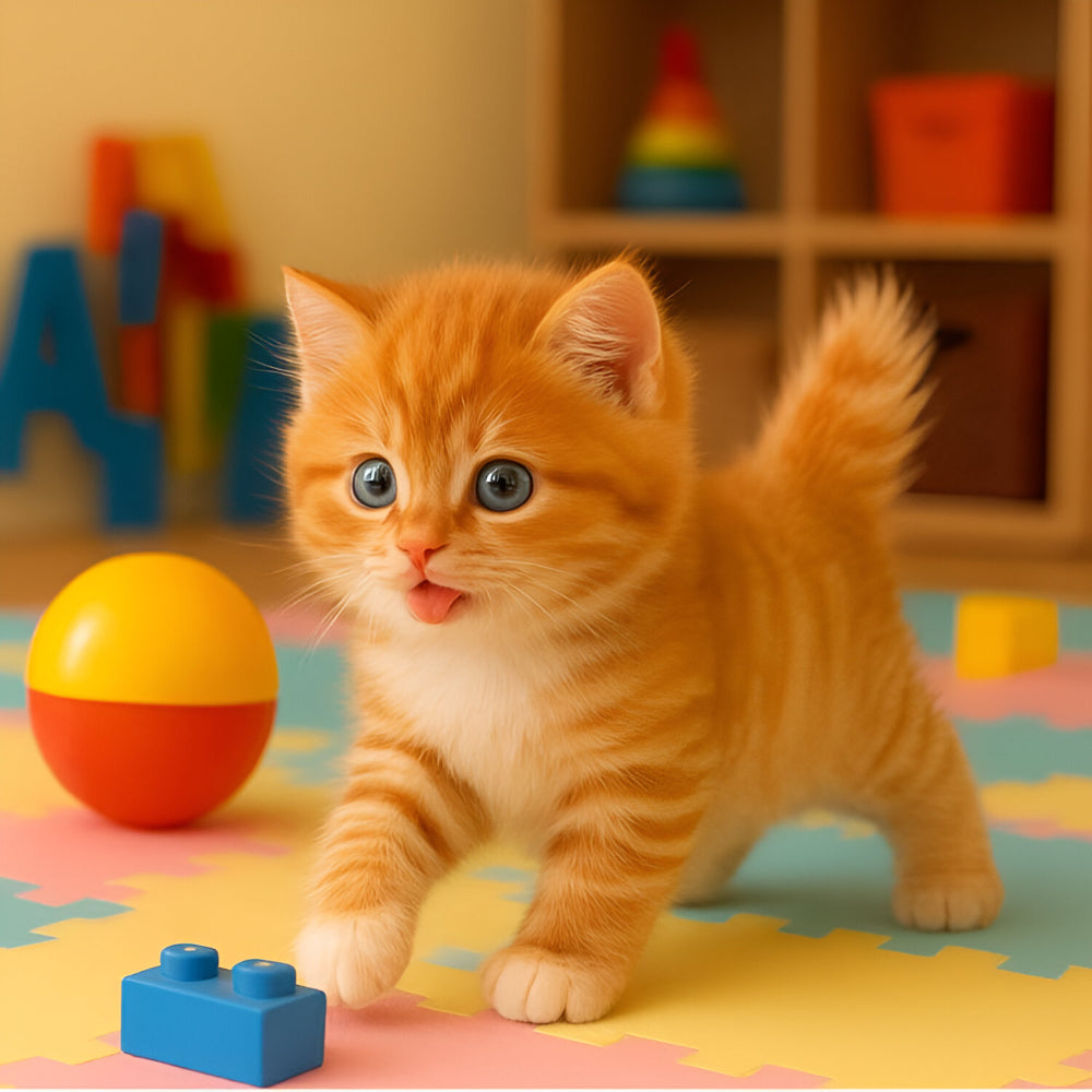 Katzenspielzeug Plüsch Interaktiver Roboter Kinder Spielbegleiter