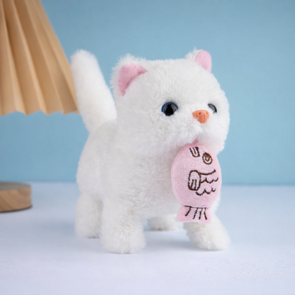 Cat Toy Plush Interactive Robotic Kitten Kids Playtime Companion